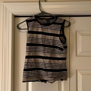 Small tank top from Gap it is black and tan stripes